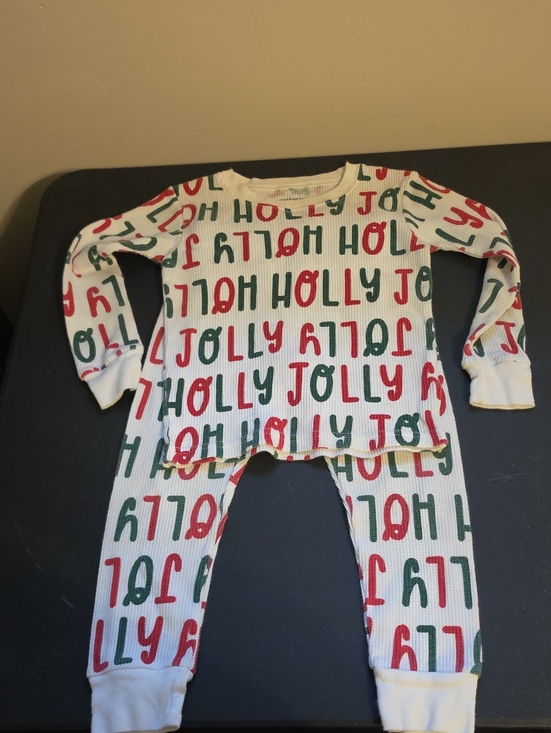 Carter's Other - Carters Boys Holly Jolly Waffle Christmas Pjs. In EUC